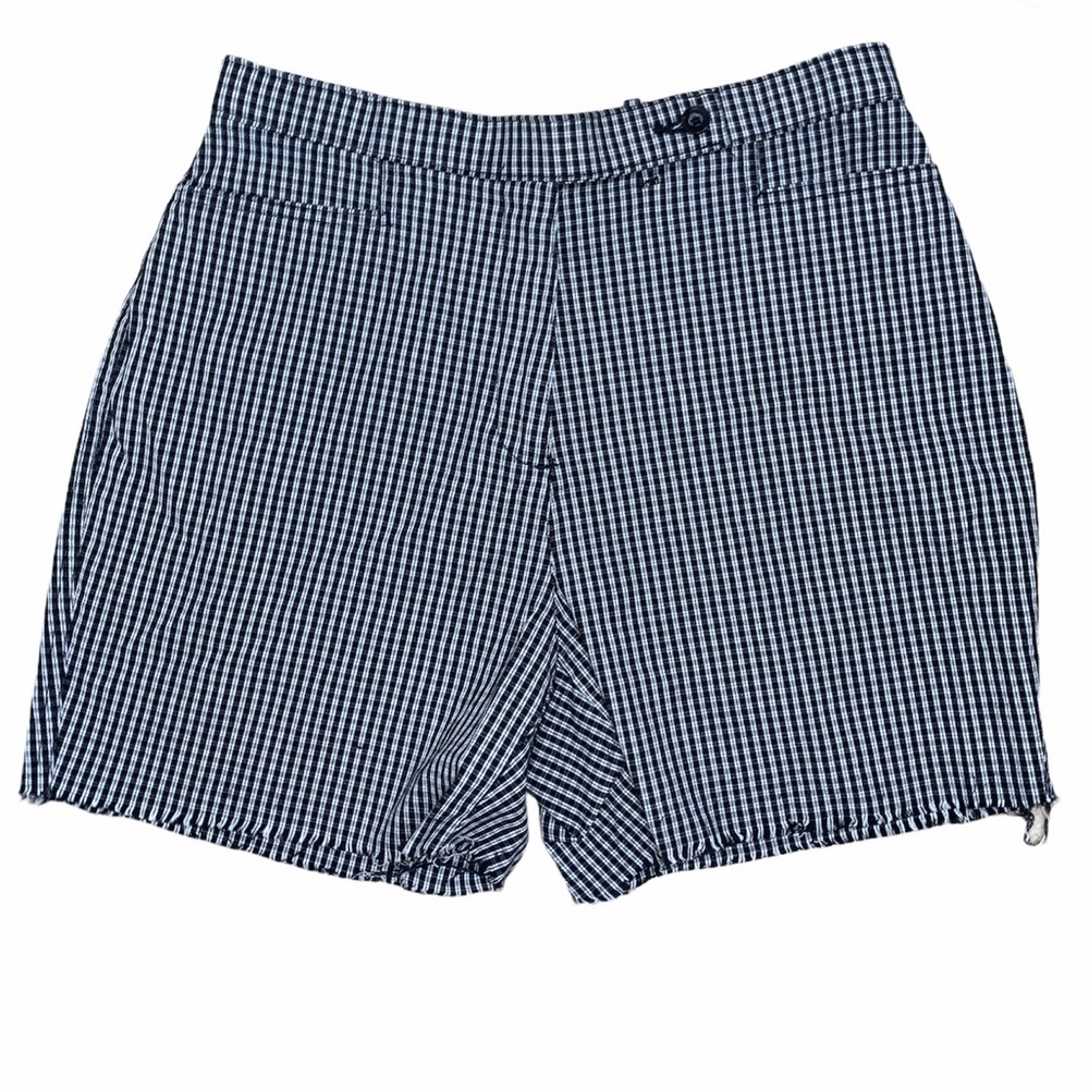 Handmade Vintage Style Gingham High Rise Shorts